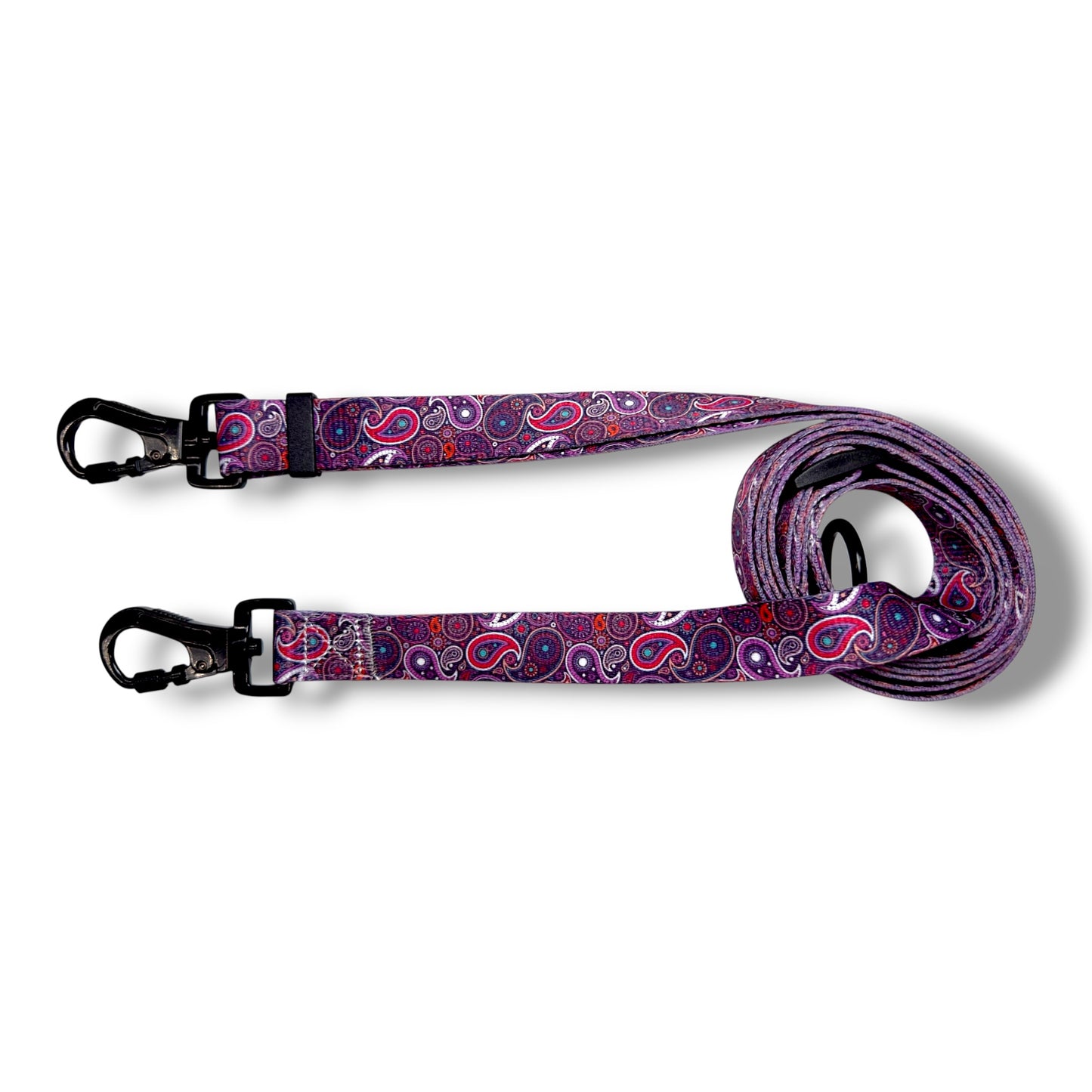 Purple Paisley - Hands Free Leash