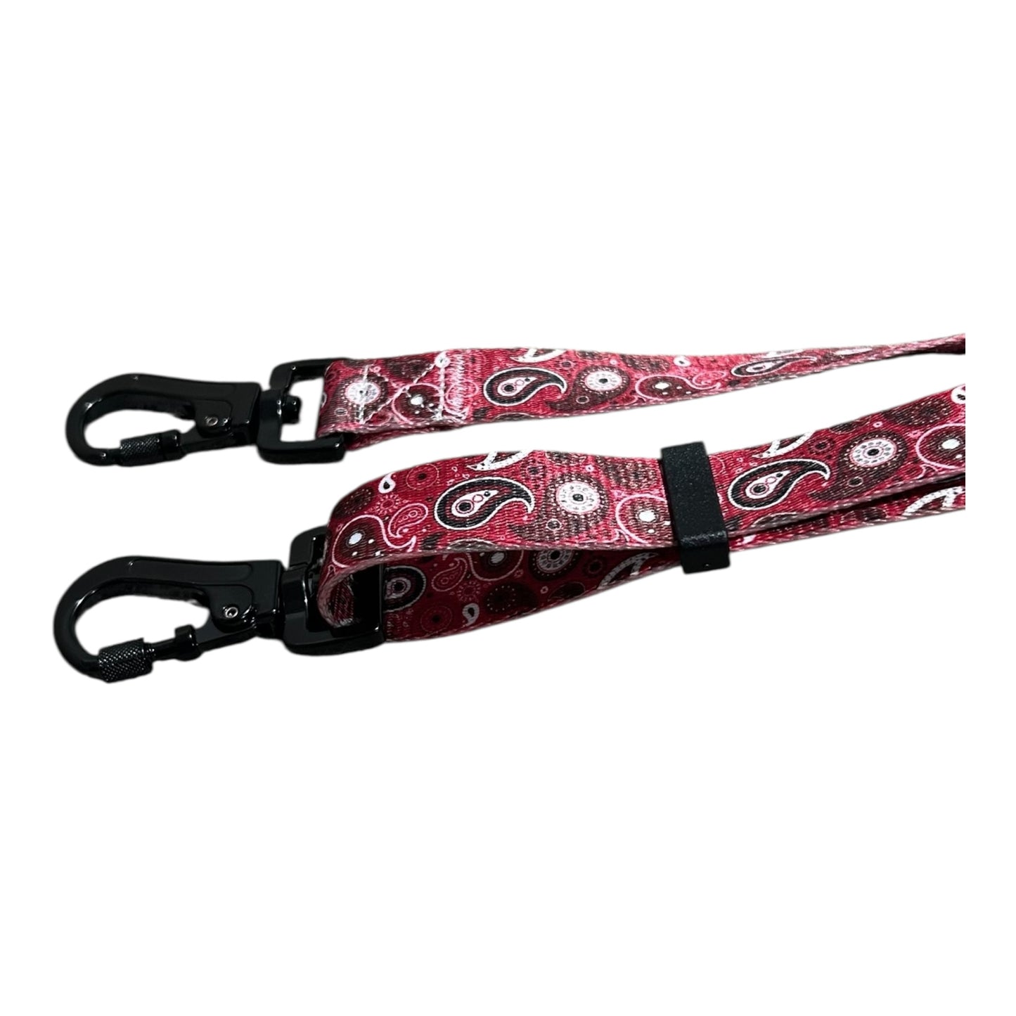 Red Paisley - Hands Free Leash