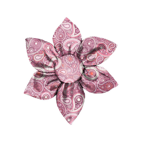 Pink Paisley - Flower Tie