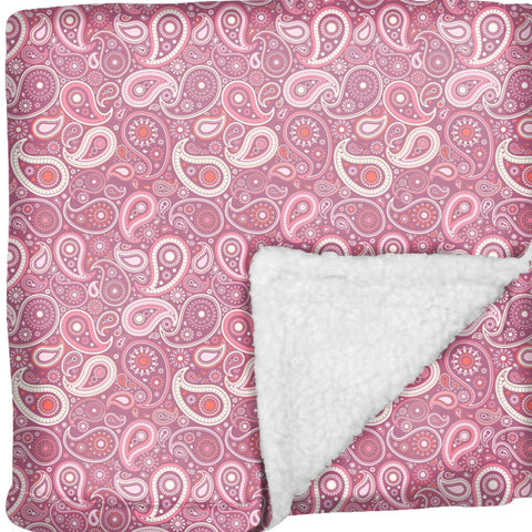 Pink Paisley Collection Fluffy Blanket: Luxurious Comfort for Your Pup - Fluffy Blanket for Dogs, Dog Accessories