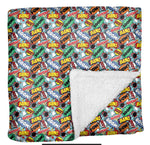 Boom Pow Bang Fluffy Blanket: Vibrant and Soft Blanket for Dogs - Perfect Dog Accessories for Cozy Comfort