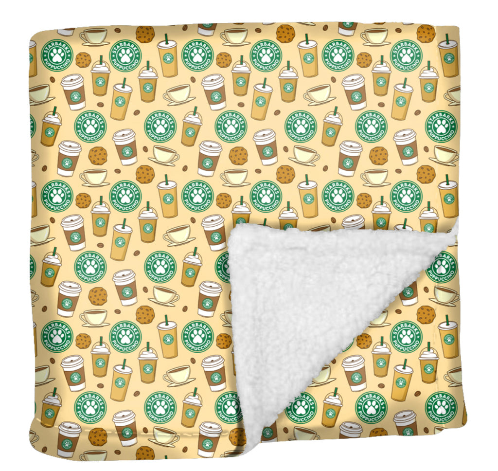 Puppuccino Collection Fluffy Blanket: Cozy Bliss for Your Furry Friend - Fluffy Blanket for Dogs, Dog Accessories