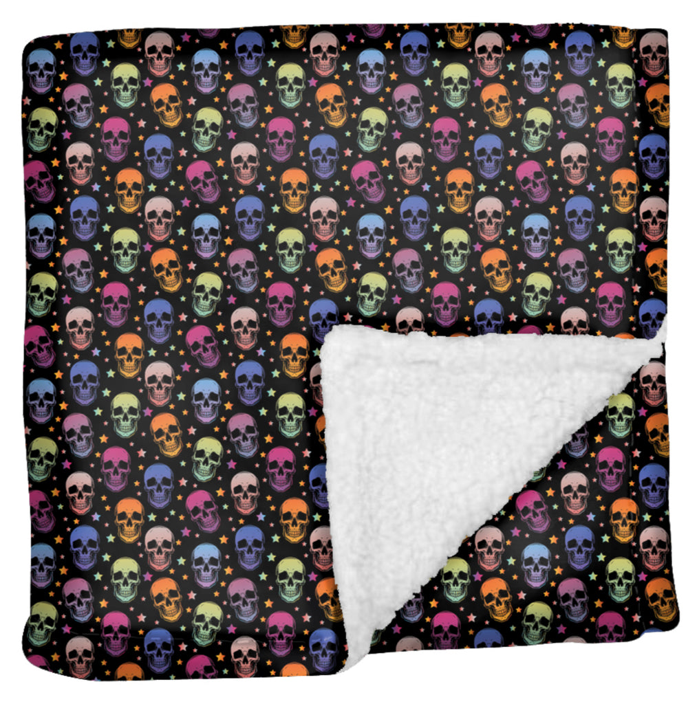 Skully Party Collection Fluffy Blanket: Ultimate Comfort for Your Canine Companion - Fluffy Blanket for Dogs, Dog Accessories