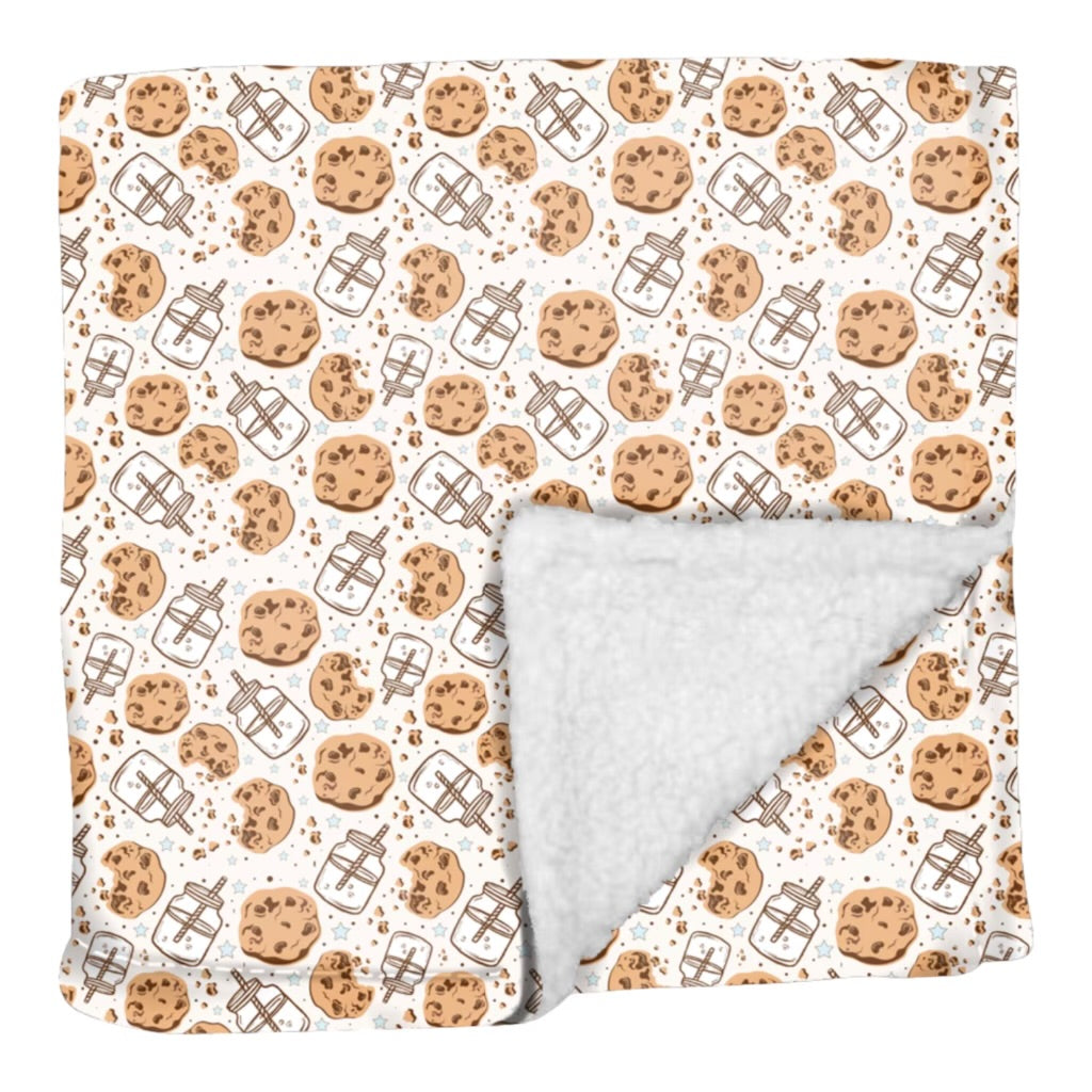 Milk & Cookies Collection Fluffy Blanket: Comfy and Adorable Dog Blanket - Dog Accessories for Maximum Coziness