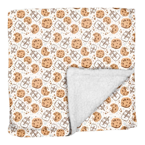 Milk & Cookies Collection Fluffy Blanket: Comfy and Adorable Dog Blanket - Dog Accessories for Maximum Coziness