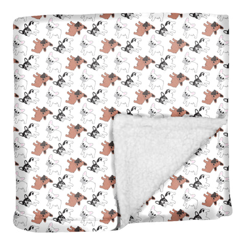 Frenchie Fluffy Blanket: Plush and Comfy Blanket for Dogs - Perfect Dog Accessories for Ultimate Relaxation