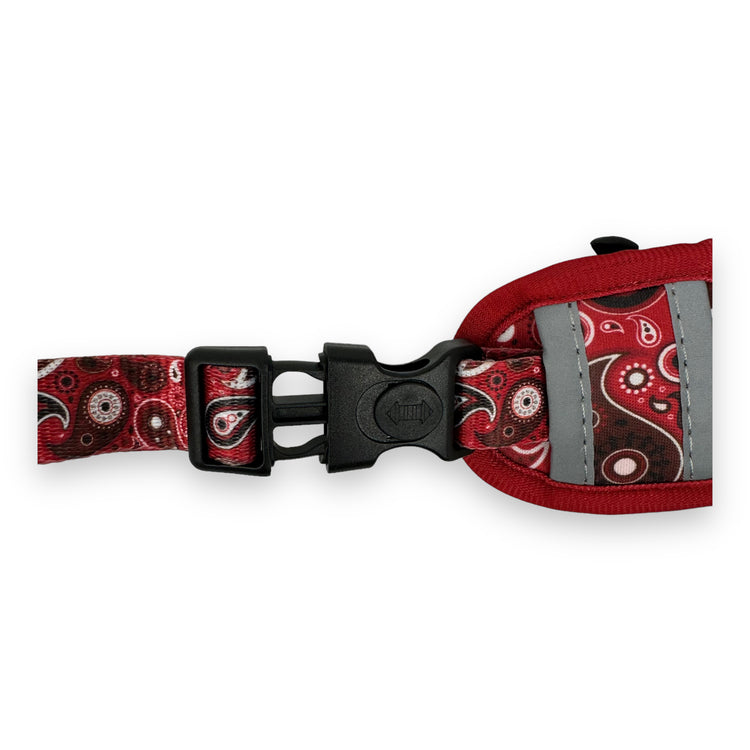 Red Paisley - Adjustable Harness