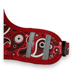 Red Paisley - Adjustable Harness