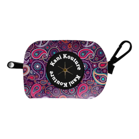 Purple Paisley Poop Bag Dispenser: Convenient Dog Waste Bag Holder, Dog Accessories