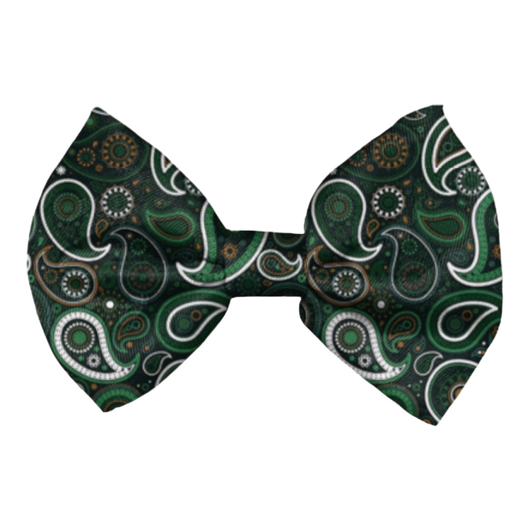 Green Paisley - Bow Tie
