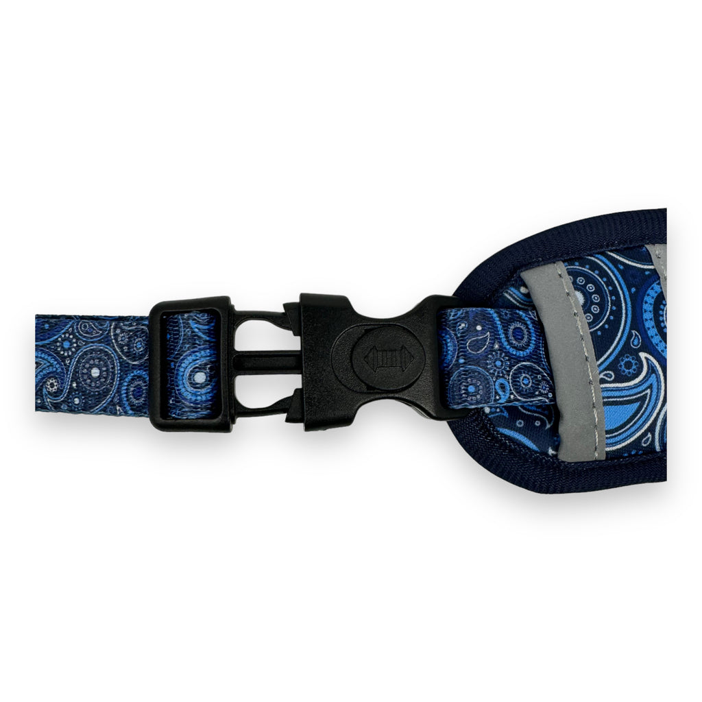 Blue Paisley - Adjustable Harness