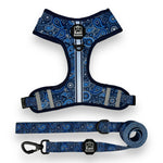 Blue Paisley - Adjustable Harness