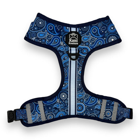 Blue Paisley - Adjustable Harness