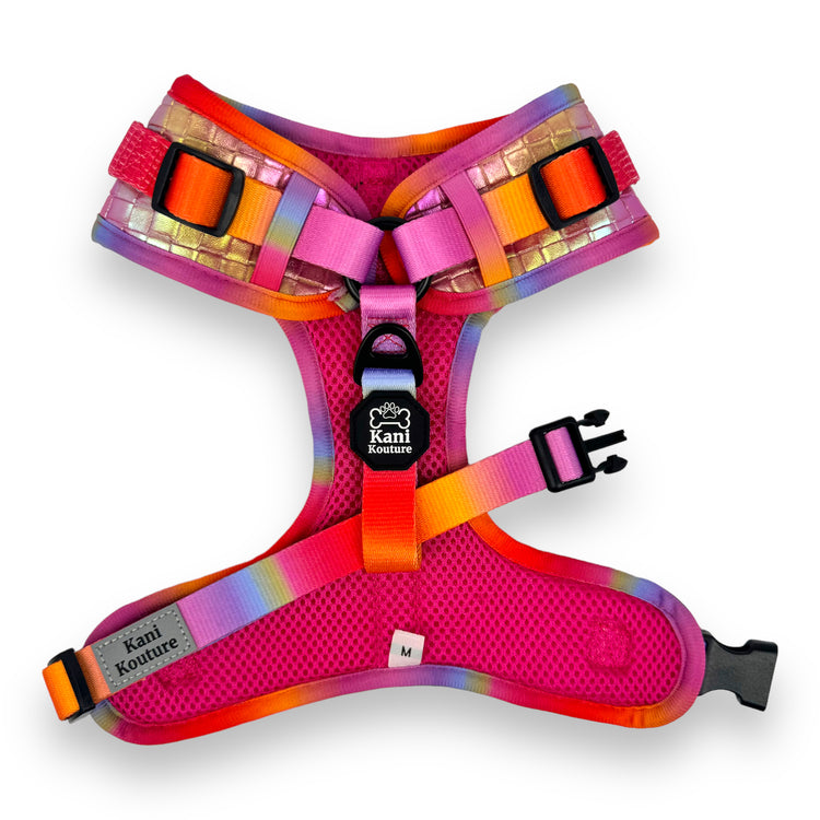 Fuchsia Meadows - Adjustable Leather Harness