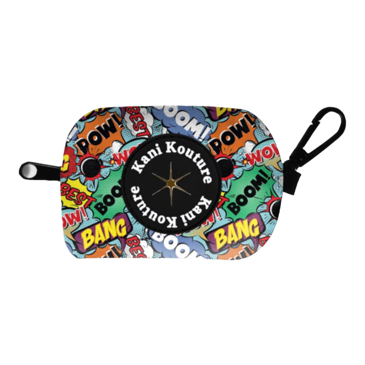 Boom Pow Bang Collection Poop Bag Dispenser: Convenient Dog Waste Bag Holder, Dog Accessories