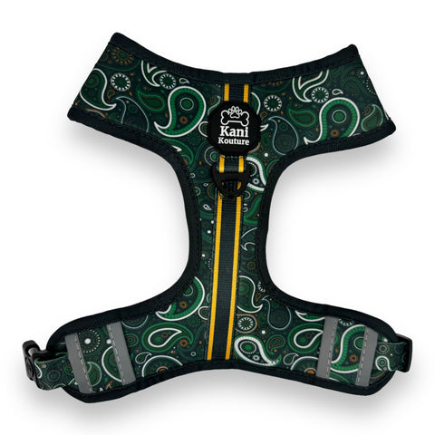 Green Paisley - Adjustable Harness