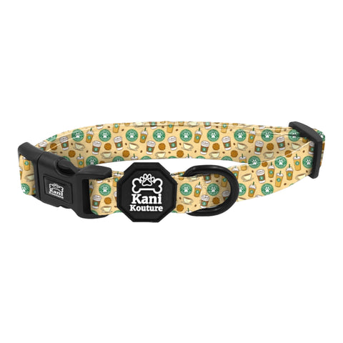 Puppuccino Collection: Stylish Adjustable Dog Collar for Fashionable Pets