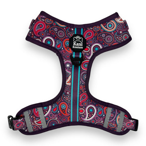 Purple Paisley - Adjustable Harness