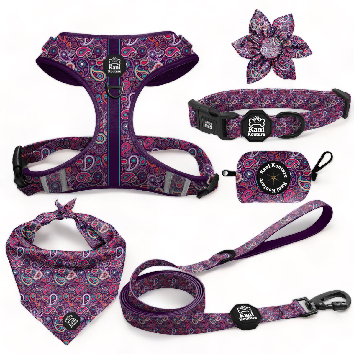 Purple Paisley - Deluxe Adjustable Set