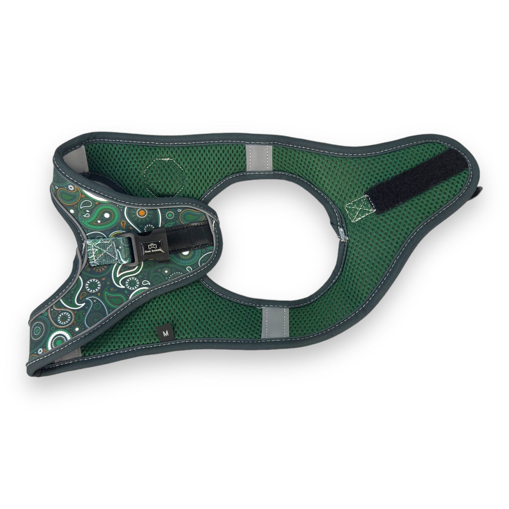 Green Paisley - Step-in Harness