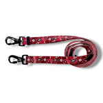 Red Paisley - Hands Free Leash