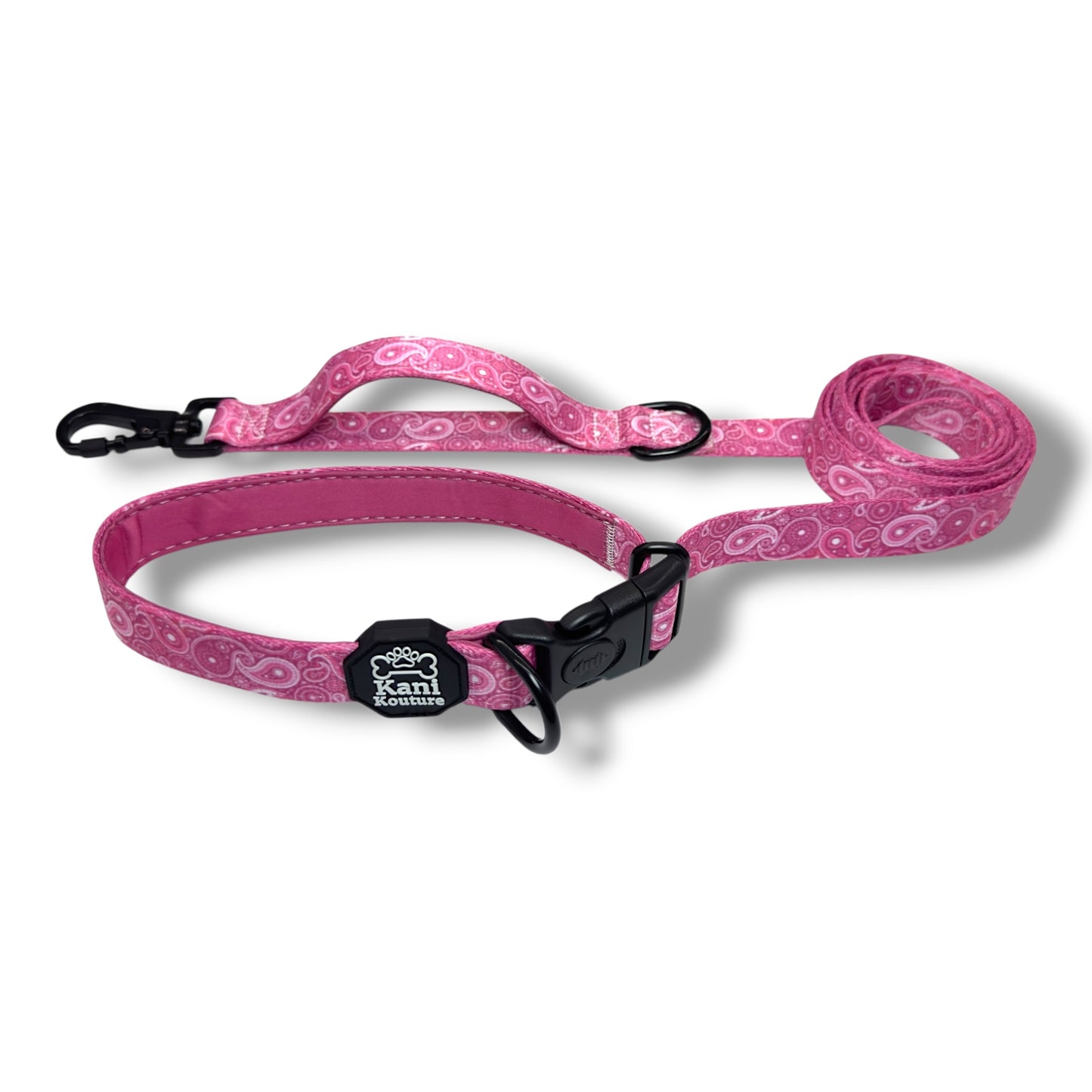 Pink Paisley - Hands Free Leash