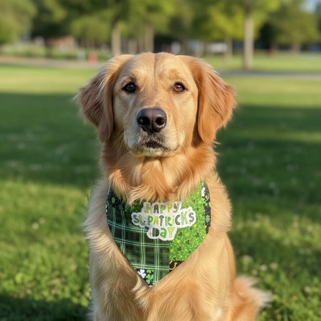 Lucky Charm Reversible Scrunchie Bandana