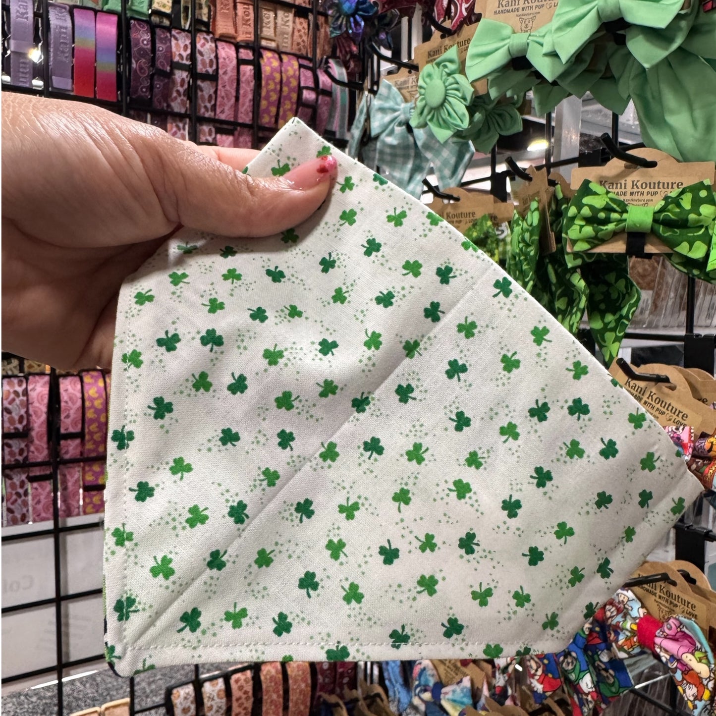 Shamrock Pop Reversible Scrunchie Bandana