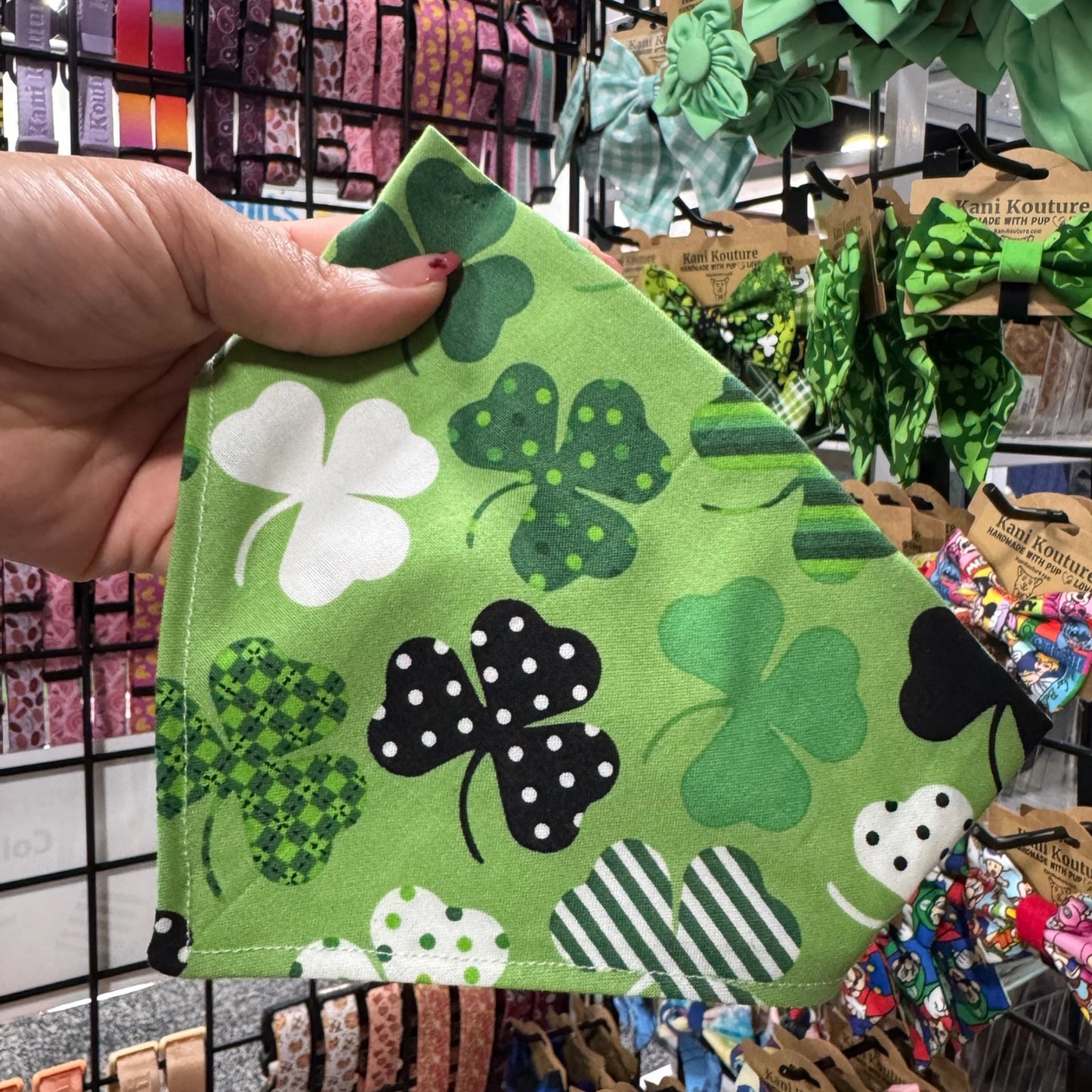 Shamrock Pop Reversible Scrunchie Bandana