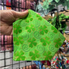Golden Clover Glow Reversible Scrunchie Bandana