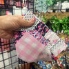 Blushing Patchwork Scrunchie Bandana