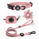 Mama's Girl Essential Collar Set: Adjustable Dog Collar, Leash, Bow Tie, and Accessories